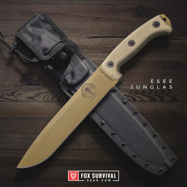 ESEE Junglas 10" Survival Knife with Kydex Sheath